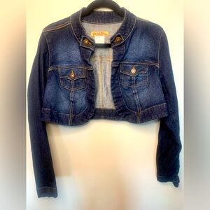 Plus size Crop Jean Jacket